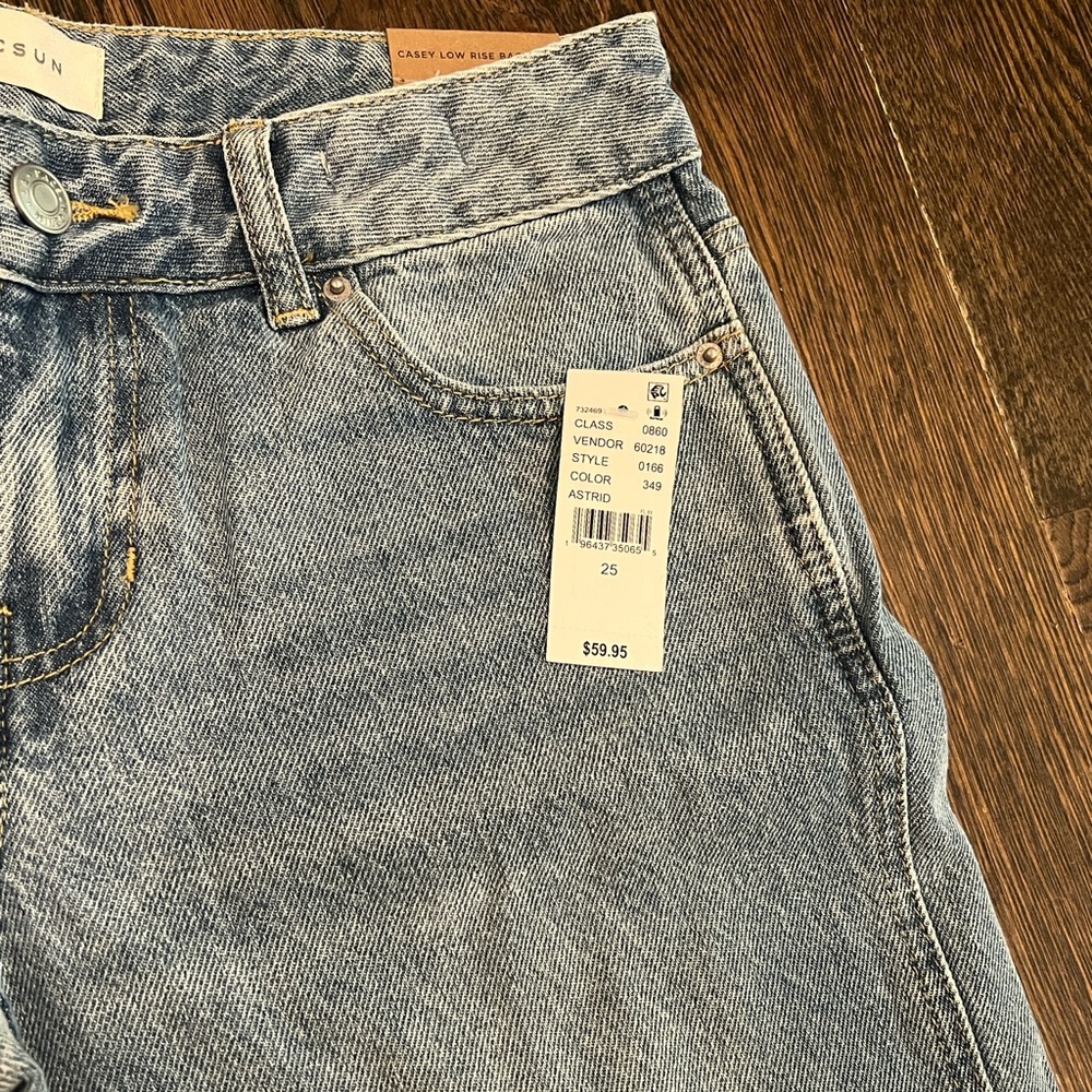 NWT! Pacsun Women’s Low Rise CASEY Baggy Wide Leg Jeans Size 25! - Picture 7 of 9